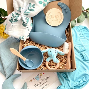 Baby Gift Box | 10 Piece Gift Set | Newborn Gift Set | Baby Shower Gift | Neutral Gender Gift Box | New Mother Gift Box | Expecting Mom Gift