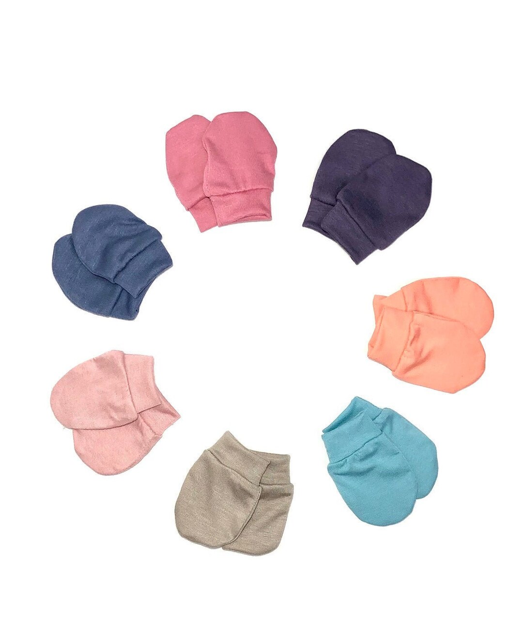 Newborn Baby Mittens Baby No Scratch Hand Mittens Gender Neutral Colors