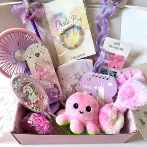 Personalized Gift Box For Little Girls | Birthday Gift Set | Custom Busy Box For Kids| Holiday Gift For Girls| Personalized Bracelet