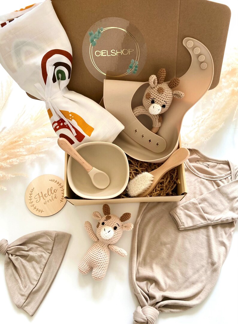 Baby Gift Box 10 Piece Gift Set Newborn Gift Basket Baby - Etsy
