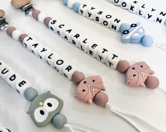 Custom Newborn Pacifier Clip | Custom Binky | Pacifier Holder With Name | Dummy Clips | Custom Baby Shower Gift | Personalized Pacifier Clip