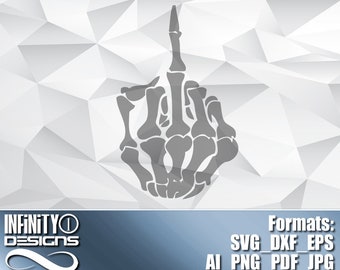 Middle Finger Skeleton