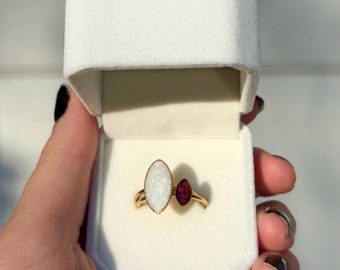Mommy and me custom breast milk, birth month flower rings, adjustable, stainless steel