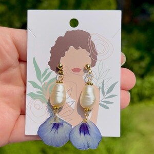 Pansy earrings