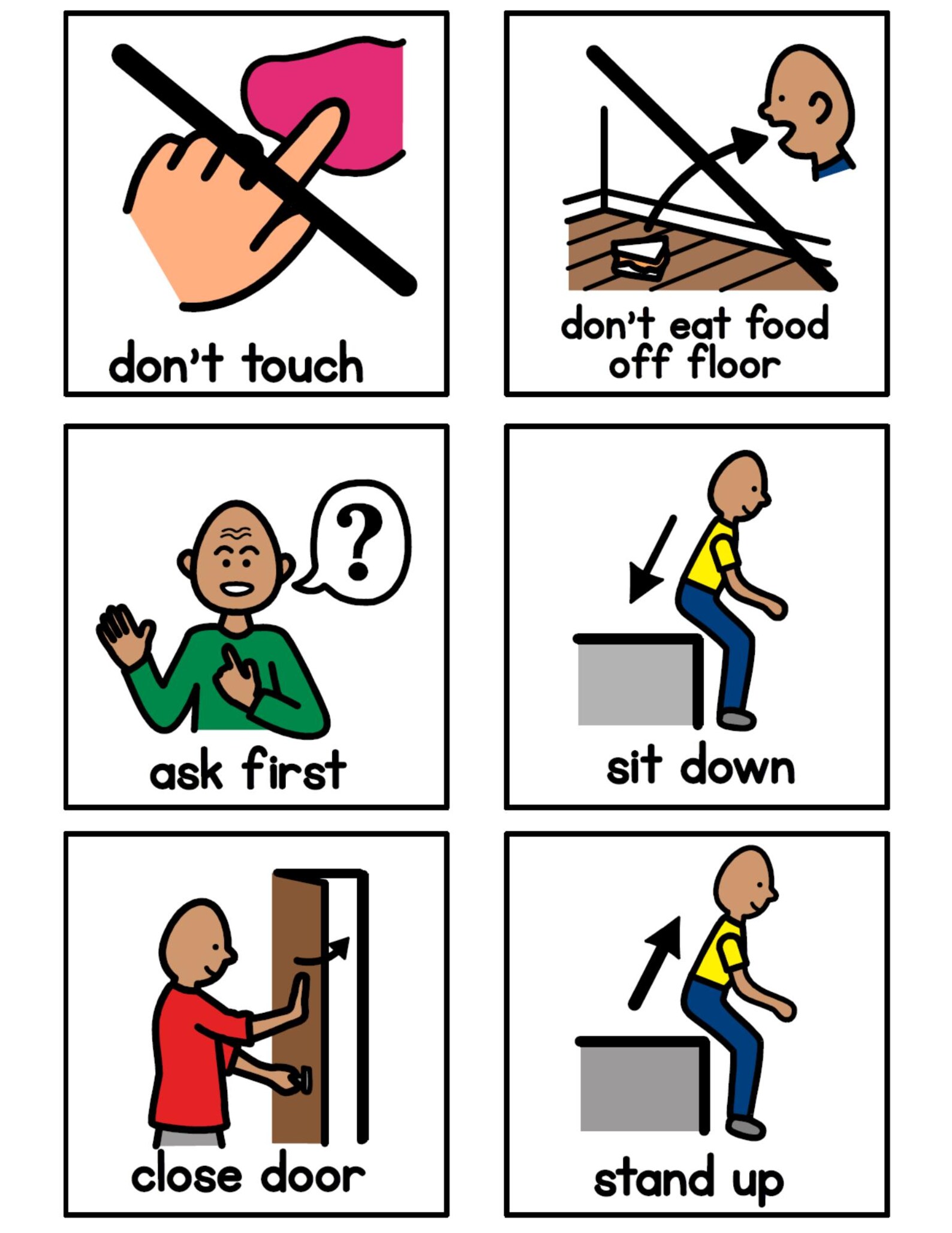 Classroom / Home Routine Visual Cue Cards: Special Education, Prek-3 ...