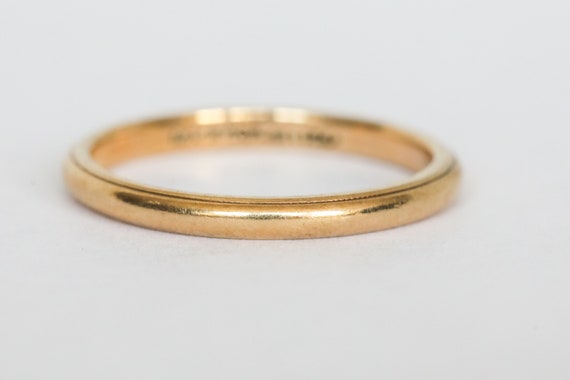 Vintage 14k Gold Band from JR Wood/ArtCarved - image 2