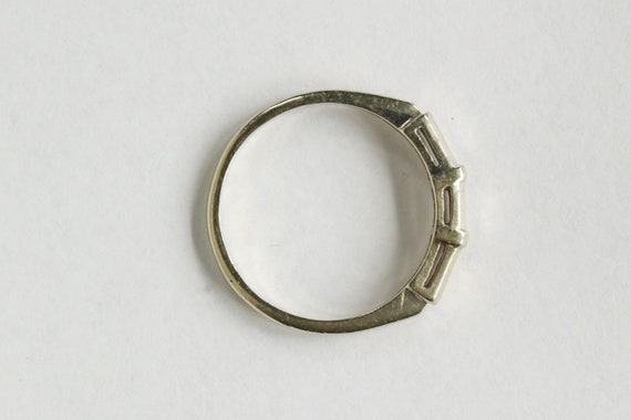 Vintage 14k White Gold Band - image 5