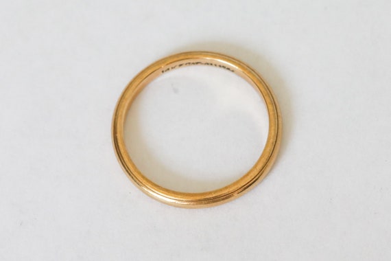 Vintage 14k Gold Band from JR Wood/ArtCarved - image 5