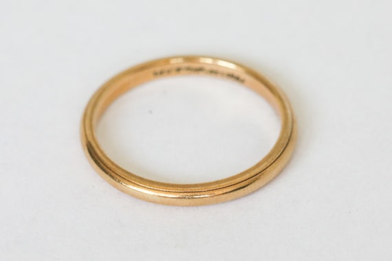 Vintage 14k Gold Band from JR Wood/ArtCarved - image 4