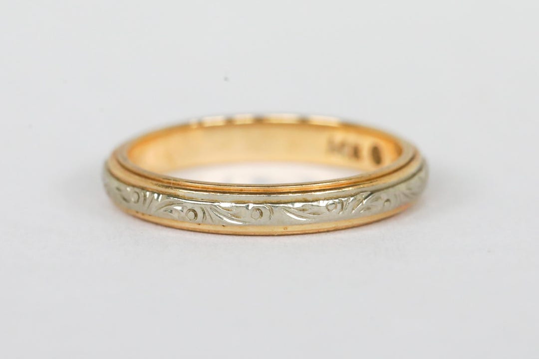 Birks 1879 Wedding Band Real Diamond Concert Yellow Gold Diamond