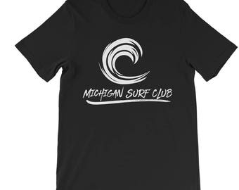 Michigan Surf Club #3001 White Logo T-shirt (Multiple Colors)