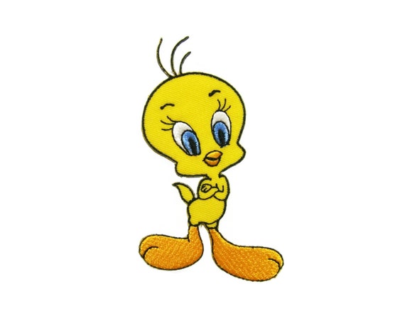 Looney Tunes Embroidered Iron On Patch LARGE /'Whatever/' Tweety Bird Patch NEW