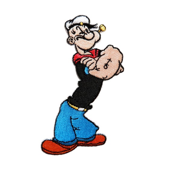 Popeye the Sailor Figure Embroidered Patch