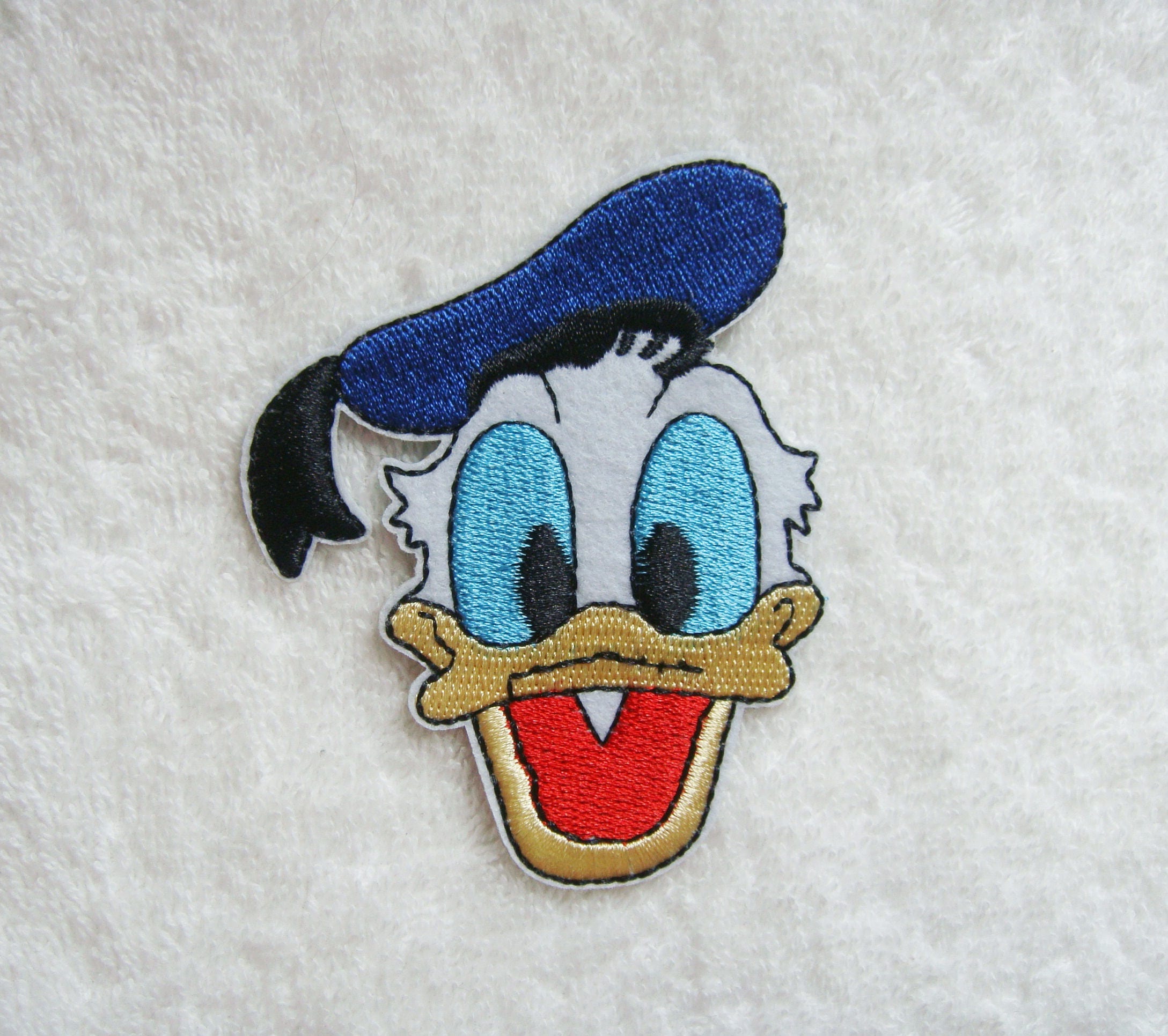 Donald Duck Iron On Patch Duck Embroidered Applique Patches Etsy