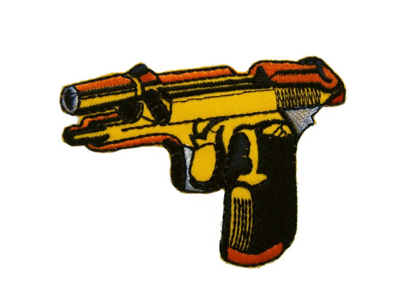 Gun Iron on Patch Embroidered Applique Jeans Patches for Etsy