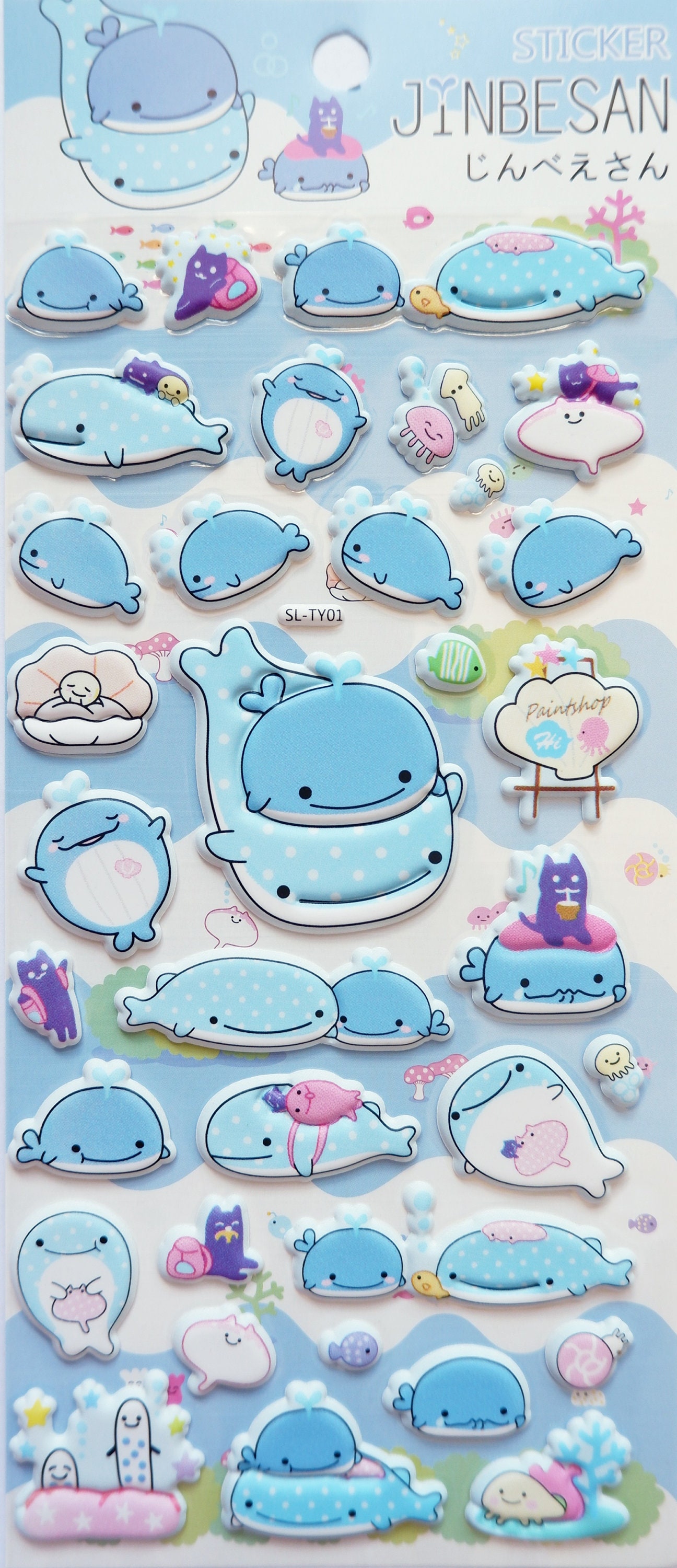 Jinbesan Stickers Jinbe San Whale Stickers Kawaii Stickers Etsy Jinbesan Stickers Jinbe San Whale Stickers Kawaii Stickers Etsy