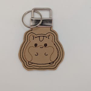 Portachiavi in vinile a forma di criceto marino – Portachiavi fatto a mano, regalo per gli amanti degli animali