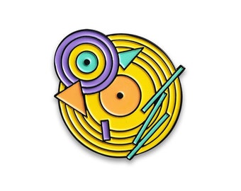 Premium Vinyl Record Music Enamel Pin