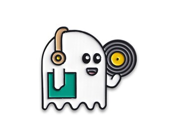 LIMITED TO 100 Premium Music Ghost Enamel Pin