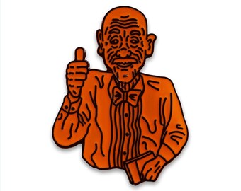 LIMITED TO 100 Thumbs Up Old Man TV Show Enamel Pin