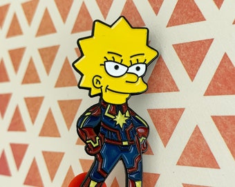 Premium Cartoon Nostalgia Super Hero Enamel Pin