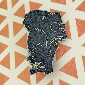 LIMITED TO 50 Cartoon 90s Nostalgia Glitter Enamel Pin