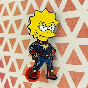 Premium Cartoon Nostalgia Super Hero Enamel Pin