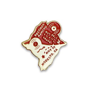 LIMITED TO 100 Nostalgia Vinyl Record Shop Enamel Pin