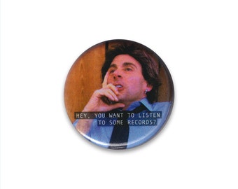 Vinyl Records TV Comedy Button