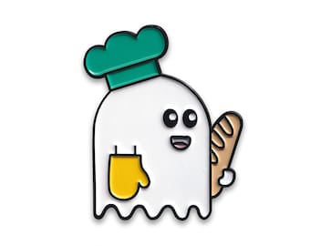 LIMITED TO 100 Premium Bake Ghost Enamel Lapel Pin