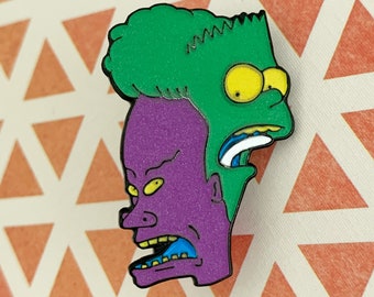 LIMITED TO 50 Cartoon 90s Nostalgia Glow in the Dark Enamel Pin