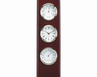 Personalized Free Engraving Cherry Wood Finish Desk Clock Corporate Office Award Custom Coach Graduation Retirement Groomsmen Gifts Him Her