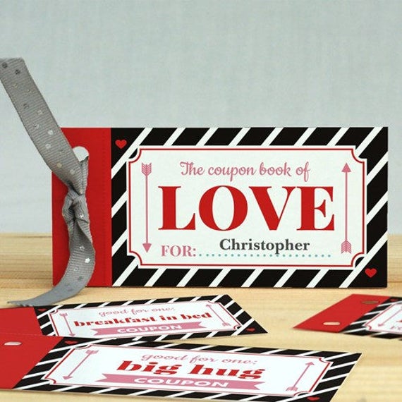 free engraving personalized love coupon book gifts for her him etsy