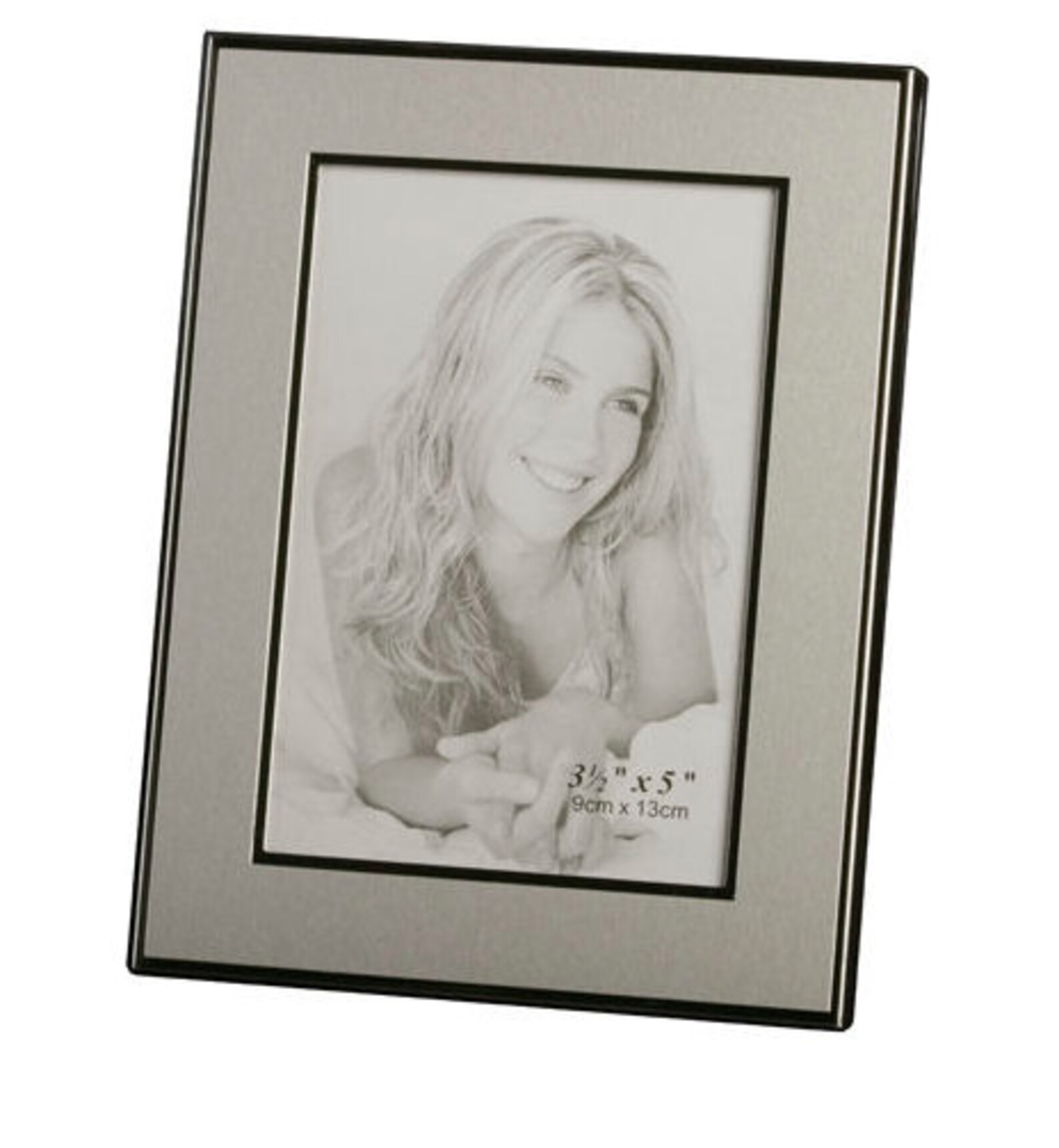 Free Engraving Personalization Silver Finish Frame Photo Wedding Shiny