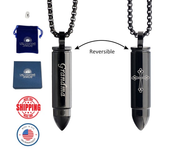 Dropship 3 Pack Urn Necklace For Ashes For Men Women; Stainless Cremation  For Ashes; Crystal Cube Bullet Memorial Urns Ashes Necklace Set to Sell  Online at a Lower Price | Doba