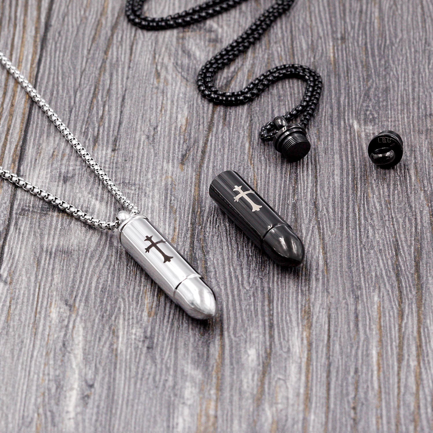 Bullet Urn Necklace Mens Cremation Jewelry for Ashes - Etsy Canada