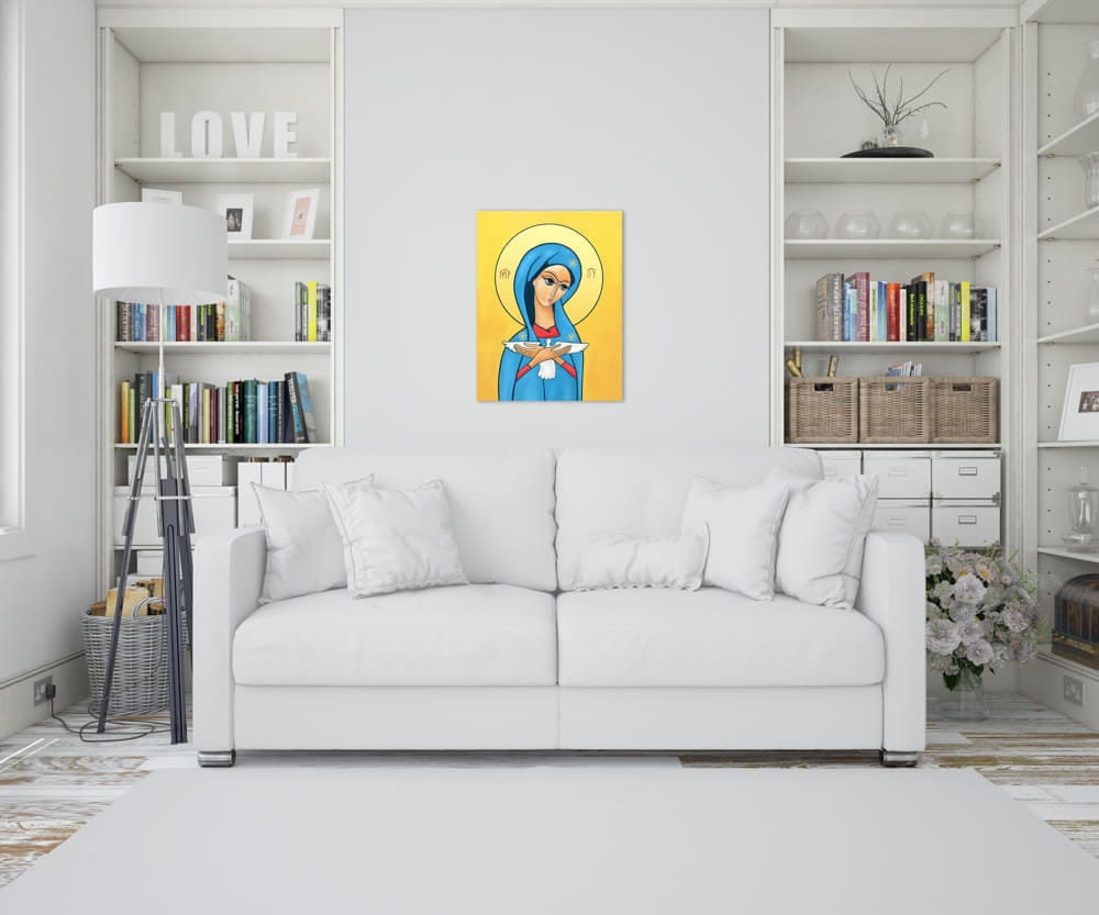 Mother of God Carrying the Holy Spirit Print on Canvas Wall - Etsy Canada