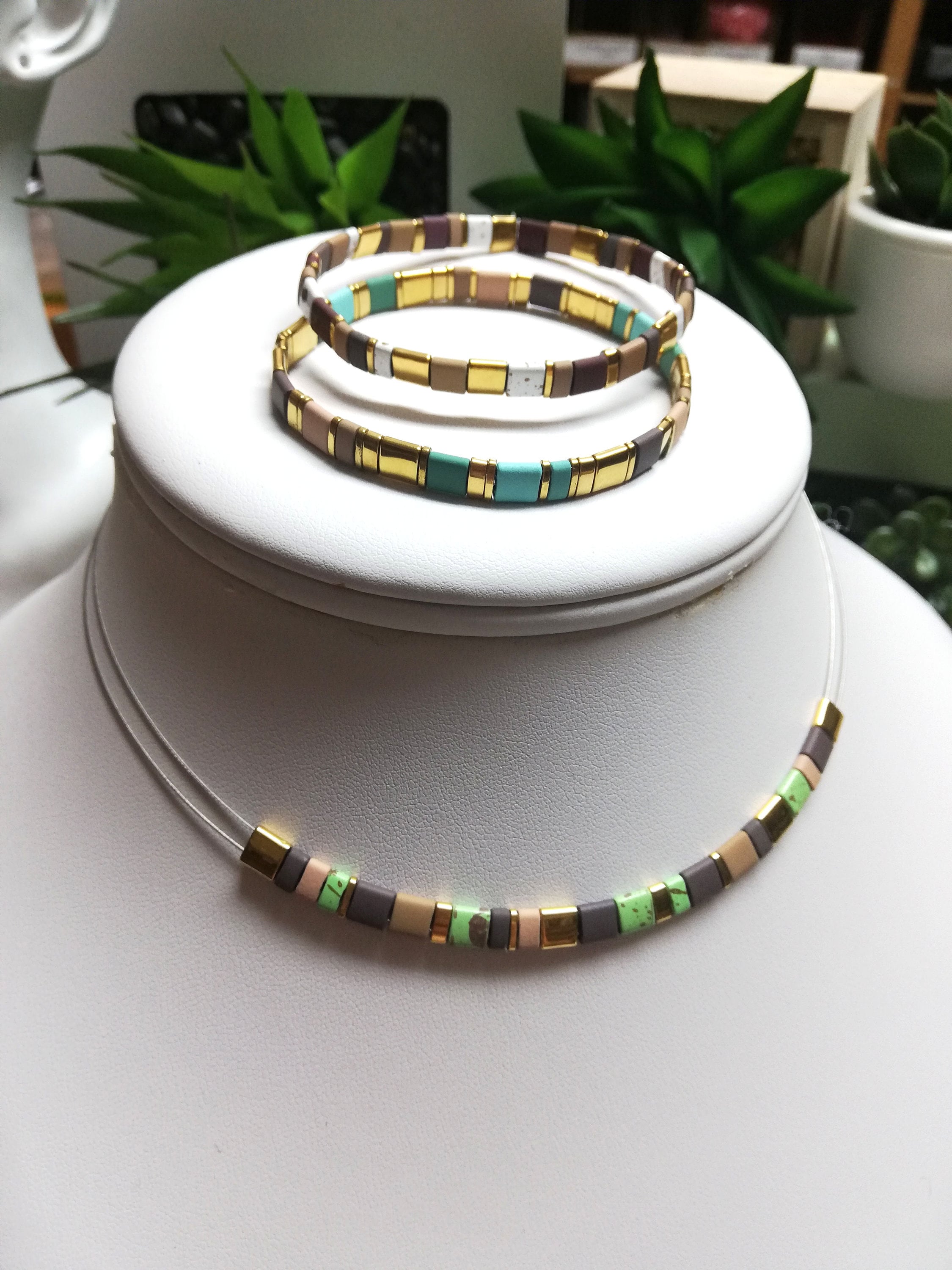 Magibeads Hämatit Tila-Perlen – 6 Farben, 2 Löcher, Für Schmuckbasteln