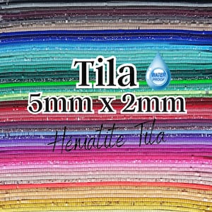 5MM x 2MM - Exclusive Collection of Half Tila Hematite Beads - 63 Colors to Choose From Waterproof
