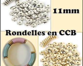 11MM - Lot de 10 rondelles en CCB, intercalaires de 11mm, séparateurs