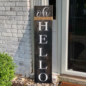 Oh Hello Sign Hello Sign Welcome Sign Gather Sign Front - Etsy