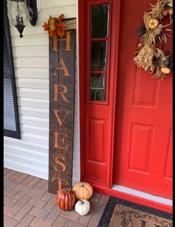 Harvest Fall Sign Harvest Sign Holiday Sign Holiday Porch | Etsy