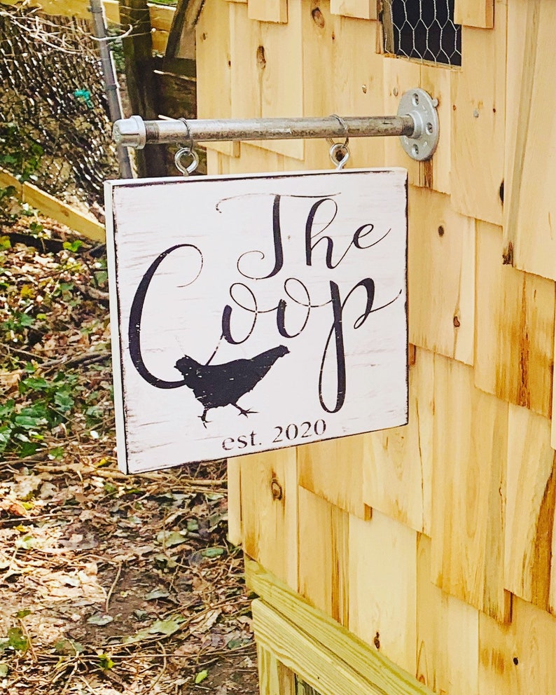The Coop Chicken Coop Sign Custom Chicken coop sign vintage Etsy