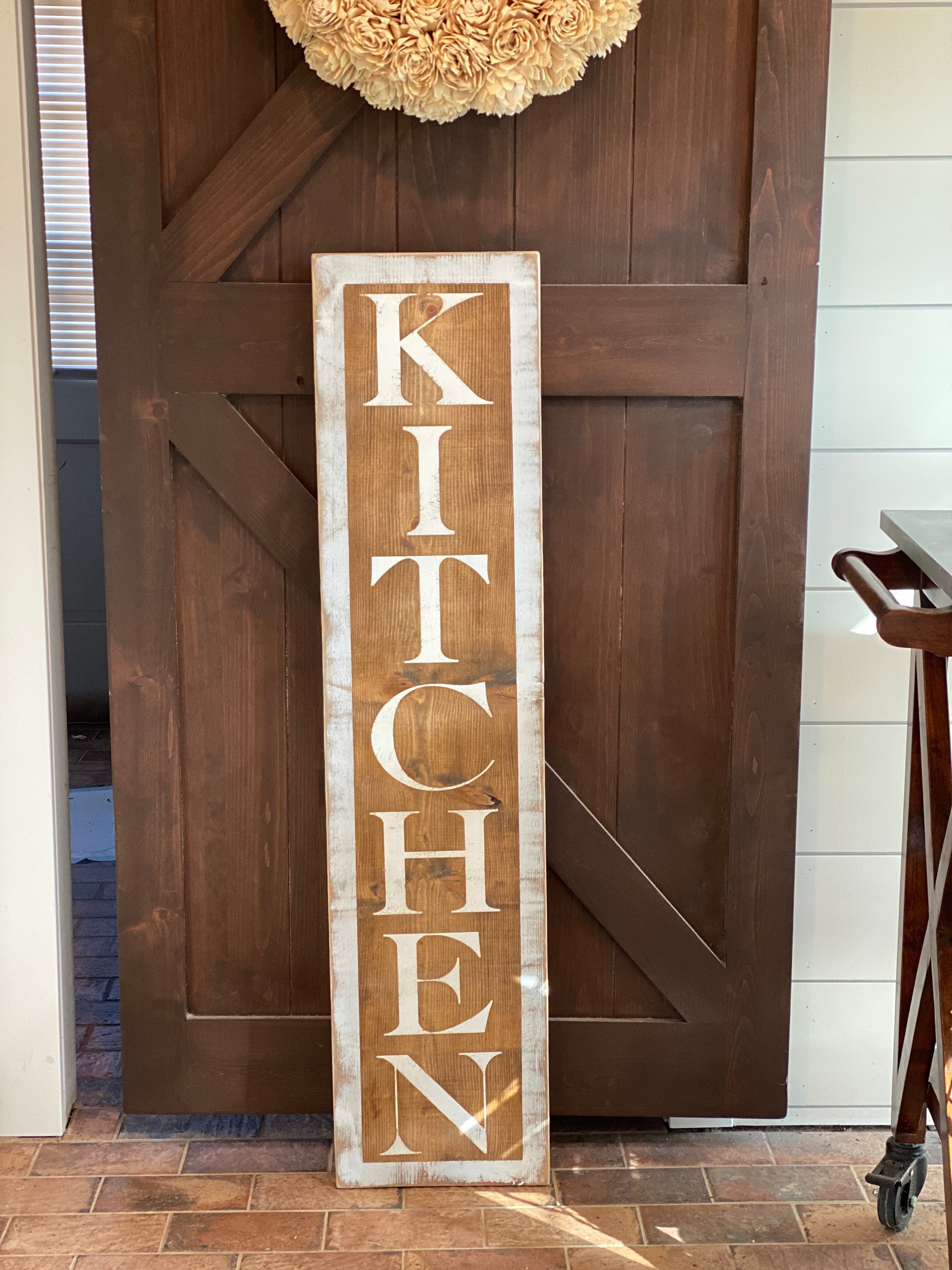 Kitchen Sign Wooden Kitchen Sign Gather Sign Dining room Etsy