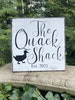 The Quack Shack, The Quack House, The Coop, Duck House, Duck Coops, The Fluffy Butt Hut, Chicken Coop, The Chick Inn, Custom Coop Signs 