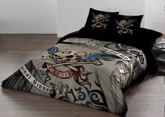 Cursed Duvet Pillow Cases Covers Set Kingsize Etsy