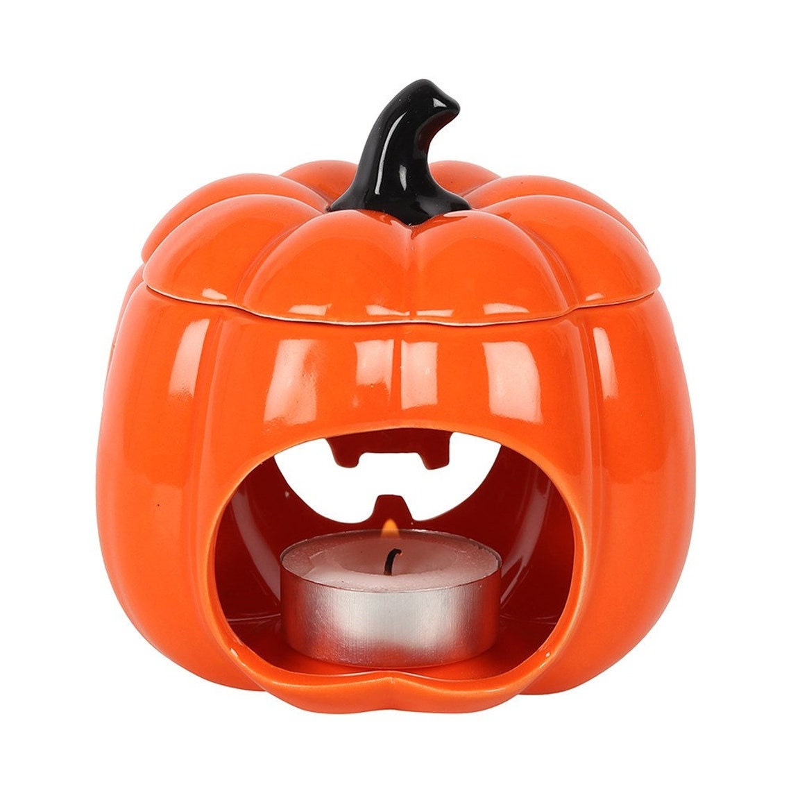 Jack O Lantern Tea Light Oil Burner Etsy UK