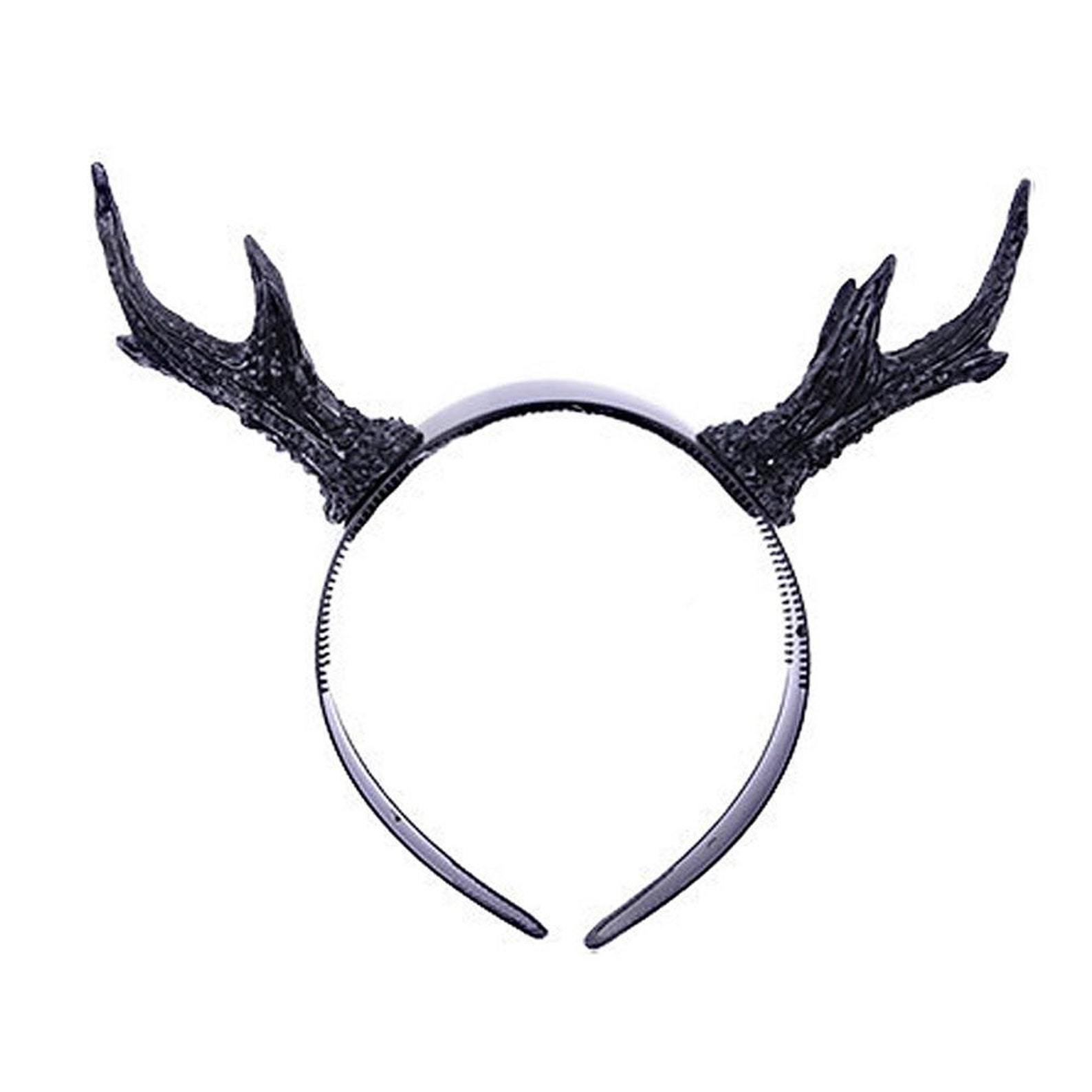 Antler Horns Headband Black Etsy UK