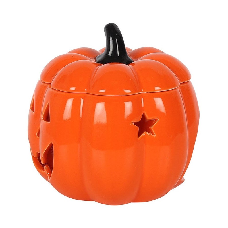 Jack O Lantern Tea Light Oil Burner Etsy UK