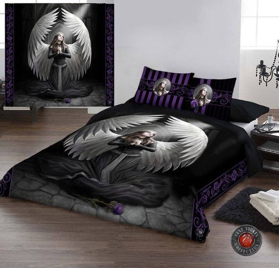 Duvet Cover Bed Linen Set Anne Stokes Winter Guardians Available